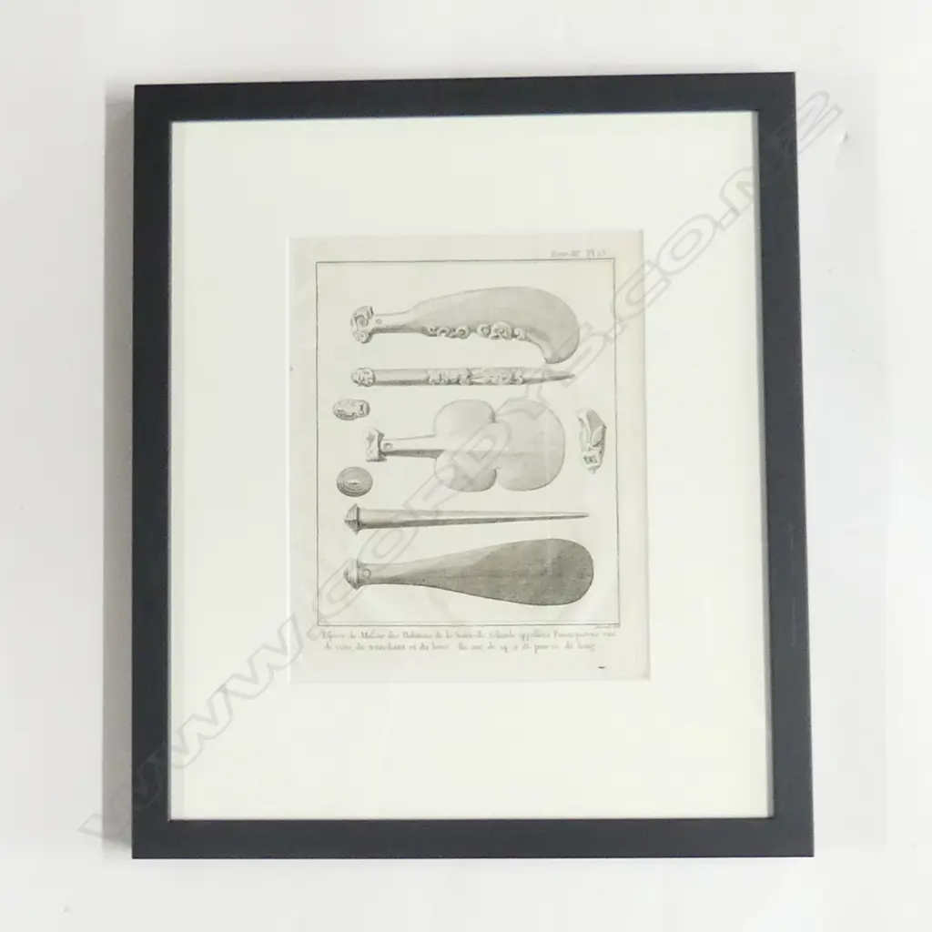 From Cook's Voyages Māori Weapons, Image 1++